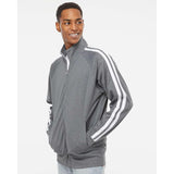 EXP70PTZ Independent Trading Co. Lightweight Poly-Tech Full-Zip Track Jacket Gunmetal Heather