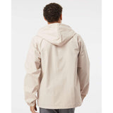 EXP95NB Independent Trading Co. Water-Resistant Hooded Windbreaker Classic Khaki