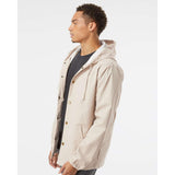 EXP95NB Independent Trading Co. Water-Resistant Hooded Windbreaker Classic Khaki