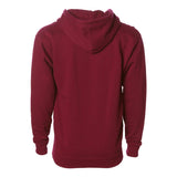 IND4000Z Independent Trading Co. Heavyweight Full-Zip Hooded Sweatshirt Cardinal