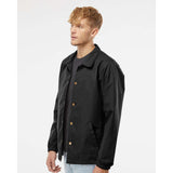 EXP99CNB Independent Trading Co. Water-Resistant Windbreaker Coach’s Jacket Black