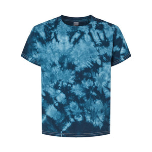 20BCR Dyenomite Youth Crystal Tie-Dyed T-Shirt Navy