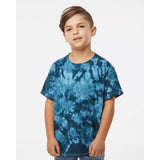 20BCR Dyenomite Youth Crystal Tie-Dyed T-Shirt Navy