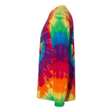 240MS Dyenomite Multi-Color Spiral Tie-Dyed Long Sleeve T-Shirt Michelangelo Spiral