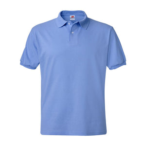 054X Hanes Ecosmart® Jersey Polo Carolina Blue