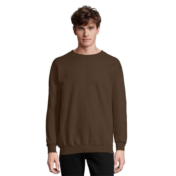 F260 Hanes Ultimate Cotton® Crewneck Sweatshirt Dark Chocolate