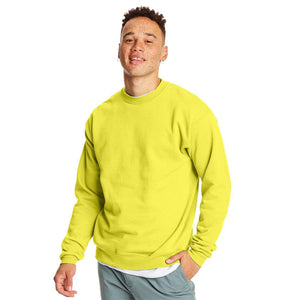 P160 Hanes Ecosmart® Crewneck Sweatshirt Safety Green