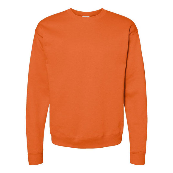 P160 Hanes Ecosmart® Crewneck Sweatshirt Safety Orange