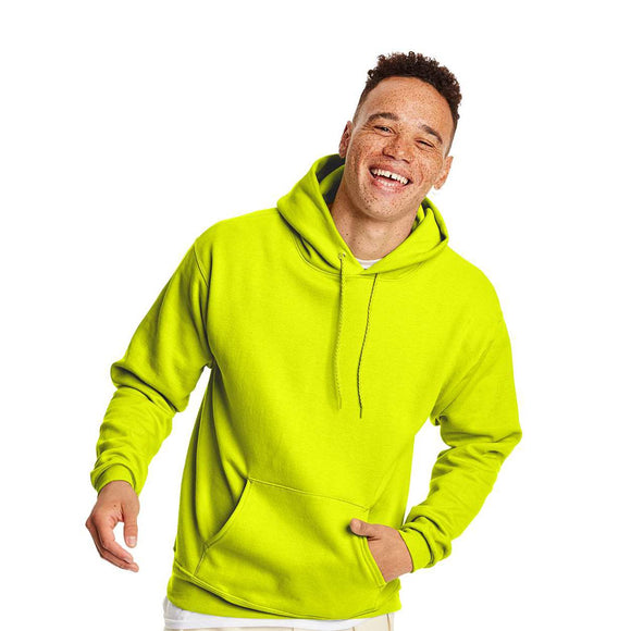 P170 Hanes Ecosmart® Hooded Sweatshirt Safety Green