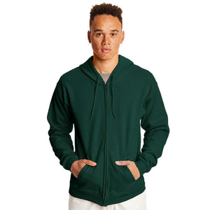 P180 Hanes Ecosmart® Full-Zip Hooded Sweatshirt Deep Forest