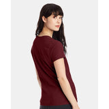 S04V Hanes Perfect-T Women’s V-Neck T-Shirt Maroon