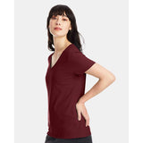 S04V Hanes Perfect-T Women’s V-Neck T-Shirt Maroon