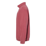 1580 Comfort Colors Garment-Dyed Quarter Zip Sweatshirt Crimson