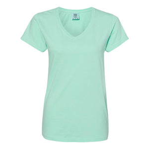 3199 Comfort Colors Garment-Dyed Women’s Midweight V-Neck T-Shirt Island Reef