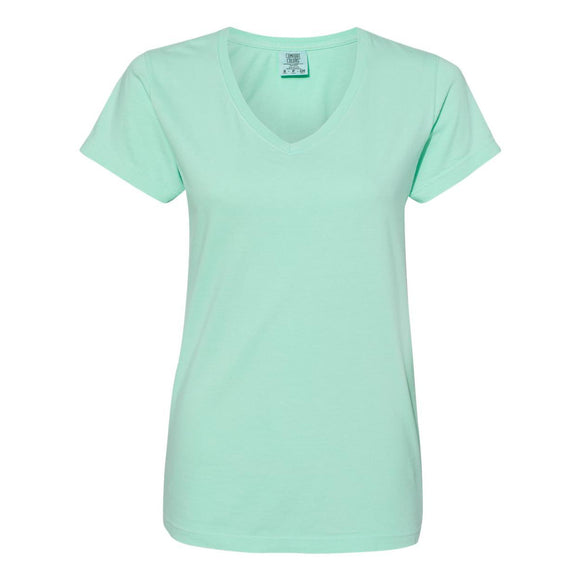 3199 Comfort Colors Garment-Dyed Women’s Midweight V-Neck T-Shirt Island Reef