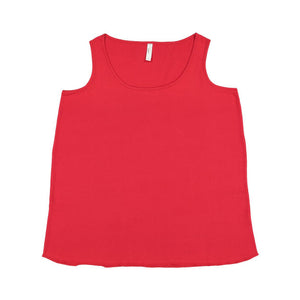 3821 LAT Curvy Collection Women's Premium Jersey Tank Red