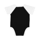 4430 Rabbit Skins Infant Baseball Fine Jersey Bodysuit Black/ White