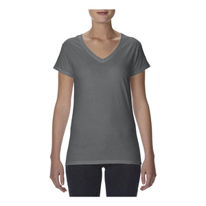 380VL Anvil Women's Lightweight Fitted V-Neck T-Shirt Charcoal