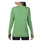 72000L Anvil Women's Mid-Scoop French Terry Heather Green