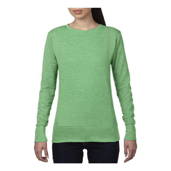 72000L Anvil Women's Mid-Scoop French Terry Heather Green