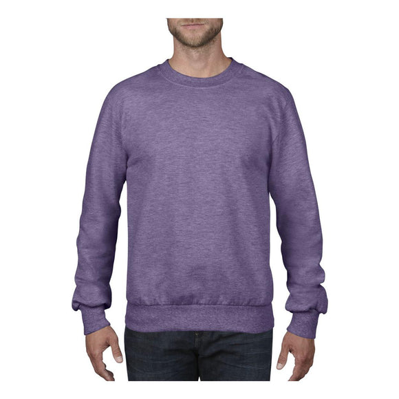 72000 Anvil French Terry Sweatshirt Heather Purple