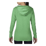 72500L Anvil Women's Hooded French Terry Pullover Heather Green