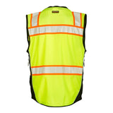 S5002-5003 Kishigo Premium Black Series® Surveyors Vest Lime