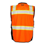 S5002-5003 Kishigo Premium Black Series® Surveyors Vest Orange