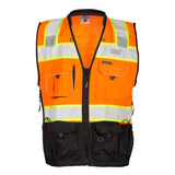 S5002-5003 Kishigo Premium Black Series® Surveyors Vest Orange