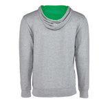 9301 Next Level Unisex Laguna Hoodie Heather Grey/ Kelly Green