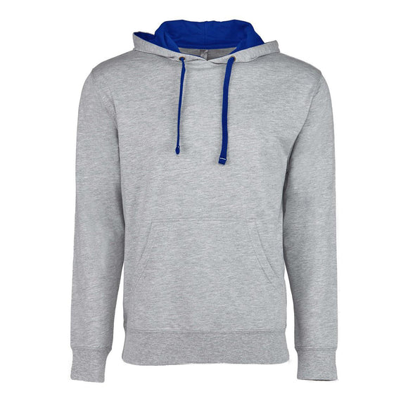 9301 Next Level Unisex Laguna Hoodie Heather Grey/ Royal