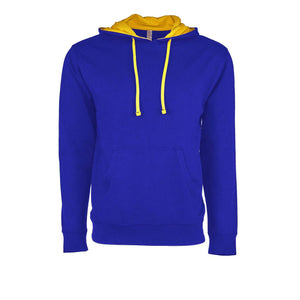 9301 Next Level Unisex Laguna Hoodie Royal/ Gold