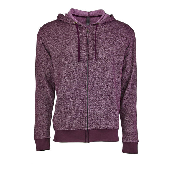 9600 Next Level Unisex Pacifica Full-Zip Hoodie Plum