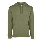 9300 Next Level Unisex Malibu Welt Pocket Hoodie Heather Military Green