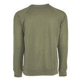 9000 Next Level Unisex Laguna Raglan Crewneck Sweatshirt Military Green