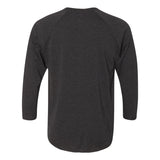 6051 Next Level Unisex Triblend Three-Quarter Raglan T-Shirt Vintage Black Sleeves/ Vintage Black Body