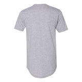 3602 Next Level Unisex Cotton Long Body T-Shirt Heather Grey