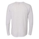 6072 Next Level Unisex Triblend Henley Heather White