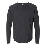 6072 Next Level Unisex Triblend Henley Vintage Black