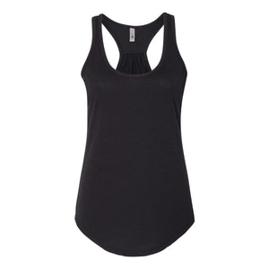 6338 Next Level Women's Gathered Racerback Tank Black