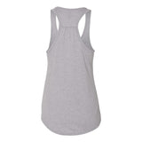 6338 Next Level Women's Gathered Racerback Tank Heather Grey