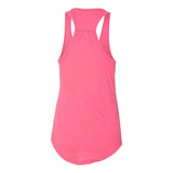 6338 Next Level Women's Gathered Racerback Tank Hot Pink