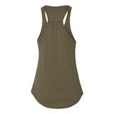 6338 Next Level Women's Gathered Racerback Tank Military Green