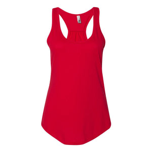 6338 Next Level Women's Gathered Racerback Tank Red