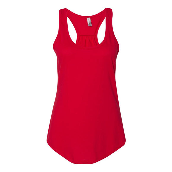 6338 Next Level Women's Gathered Racerback Tank Red