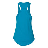 6338 Next Level Women's Gathered Racerback Tank Turquoise