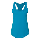 6338 Next Level Women's Gathered Racerback Tank Turquoise