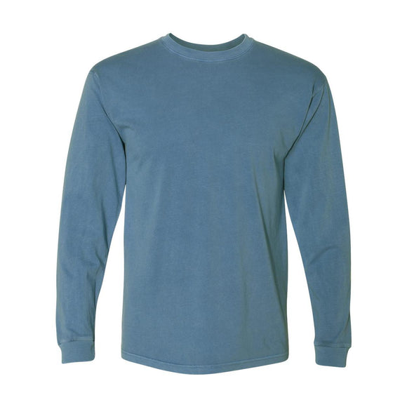 7401 Next Level Inspired Dye Long Sleeve Crew Blue Jean