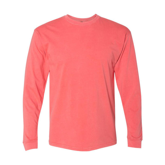 7401 Next Level Inspired Dye Long Sleeve Crew Guava