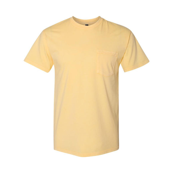 7415 Next Level Inspired Dye Short Sleeve Pocket Crew Blonde